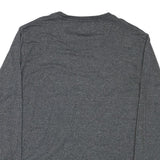 LEE Mens Grey Long Sleeve Crew Neck T-Shirt M Cotton Blend Comfortable Fit