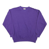 SJB Womens Purple Crew Neck Sweatshirt S Cotton Blend Casual Comfortable