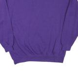 SJB Womens Purple Crew Neck Sweatshirt S Cotton Blend Casual Comfortable