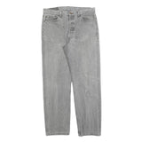 LEVI'S Mens Jeans Grey Regular Straight Denim W34 L32 Casual Button Fly
