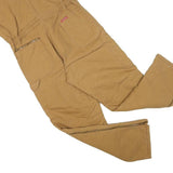 DICKIES Womens Brown Straight Fit Canvas Dungarees Relaxed M W36 L30 Practical