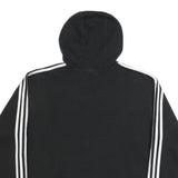 ADIDAS Mens Black Hoodie XL Logo Sweatshirt Cotton Blend Casual Sportswear