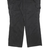 DICKIES Womens Black Cotton Blend Regular Cargo Trousers W42 L32 Utility Pockets