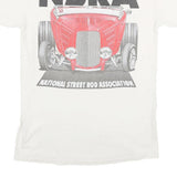 GILDAN Mens White Street Rod Nationals South Graphic T-Shirt S Short Sleeve Crew