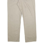 LEVI'S Mens Cotton Beige Loose Straight Trousers W36 L30 Casual Zip Closure