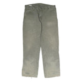 DICKIES Mens Jeans Olive Green Regular Straight Denim Fair W40 L34 Workwear Zip