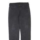 CARHARTT Mens Cotton Blend Black Regular Fit Straight Leg Trousers W32 L32