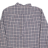 TOMMY HILFIGER Mens Blue & Maroon Check Shirt XL Casual Long Sleeve Button Down