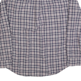 TOMMY HILFIGER Mens Blue & Maroon Check Shirt XL Casual Long Sleeve Button Down
