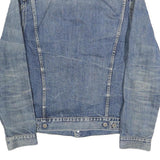 LEVI'S Mens Blue Denim Jacket M Cotton Button Closure Classic Western Style