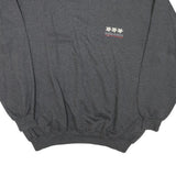 HAPPY COWS Mens Grey XL Crew Neck Cotton Blend Pullover Sweatshirt Edelweiss