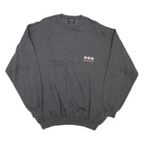 HAPPY COWS Mens Grey XL Crew Neck Cotton Blend Pullover Sweatshirt Edelweiss