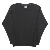 PUMA Womens Black Cotton Blend Crew Neck Sweatshirt UK 8 Casual Pullover