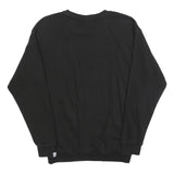 PUMA Womens Black Cotton Blend Crew Neck Sweatshirt UK 8 Casual Pullover