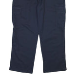 DICKIES Mens Cotton Blend Navy Regular Fit Straight Leg Trousers W40 L30