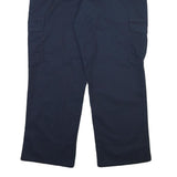 DICKIES Mens Cotton Blend Navy Regular Fit Straight Leg Trousers W40 L30