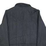 NIKE Mens Black Reversible Zip Jacket M Polyester Blend Plain Lightweight