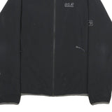 JACK WOLFSKIN Womens Black Outdoor Jacket 2XL Zip Plain Functional Comfort