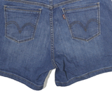 LEVI'S Womens Denim Blue Casual Shorts L W30 Cotton Blend Classic Fit