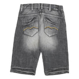 BUCK ROJER Mens Cotton Blend Grey Casual Denim Shorts XL W34