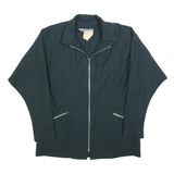 HUG AMCO Womens Black Wool Zip Jacket M Classic Plain Stylish Comfortable