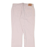 LEVI'S Womens Cotton Blend Pink Regular Straight Trousers W28 L30 Casual Wear