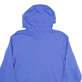 NIKE Mens Blue Pullover Hoodie M Cotton Blend Drawstring Hood Kangaroo Pocket