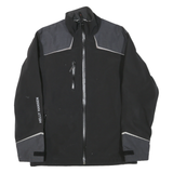 HELLY HANSEN Mens Black & Grey Zip Jacket S Polyester Blend Outdoor Casual
