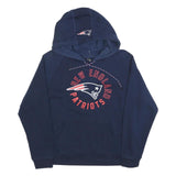 NFL Womens Blue New England Patriots Pullover Hoodie XL Cotton Blend