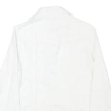 CAMOMILLA Mens White Cotton Blend Shirt XS Classic Button Front Casual