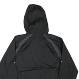 STARTER Mens Black Zip Hooded Sweatshirt L Polyester Blend Lightweight