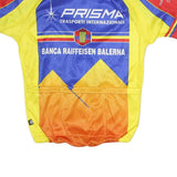 MB Mens Blue & Yellow Cycling Team Sports T-Shirt M Short Sleeve Crew Neck