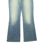 DIESEL Womens Blue Regular Flared Denim Medium W28 L31 Classic Cotton Blend Zip