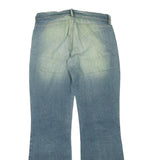 DIESEL Womens Blue Regular Flared Denim Medium W28 L31 Classic Cotton Blend Zip