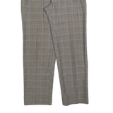 Confezioni Frangoni Womens Wool Blend Grey Regular Straight Trousers W32 L32