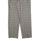 Confezioni Frangoni Womens Wool Blend Grey Regular Straight Trousers W32 L32