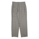 Confezioni Frangoni Womens Wool Blend Grey Regular Straight Trousers W32 L32