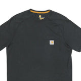 CARHARTT Mens Black Pocket T-Shirt M Short Sleeve Crew Neck Relaxed Fit