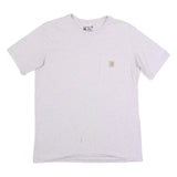 CARHARTT Womens White Grey Speckle Pocket T-Shirt M Short Sleeve Crew Neck Plain