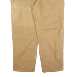 CARHARTT Mens Jeans Beige Relaxed Straight Denim W44 L30 Workwear Zip Closure