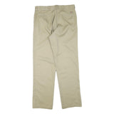DICKIES Mens Beige Regular Fit Straight Polyester Blend Trousers W36 L34