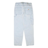 DICKIES Womens Regular Fit Light Blue Denim Jeans W32 L30 Workwear Zip Closure