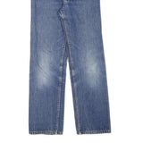 Womens Blue Regular Fit Straight Leg Denim Jeans W26 L26 Cotton Blend Zip