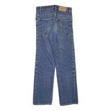 Womens Blue Regular Fit Straight Leg Denim Jeans W26 L26 Cotton Blend Zip