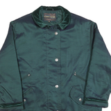 FORECASTER Womens Green Jacket M Polyester Blend Plain Zip Casual Outdoor Warm