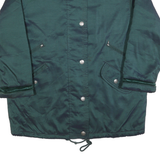 FORECASTER Womens Green Jacket M Polyester Blend Plain Zip Casual Outdoor Warm