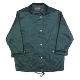 FORECASTER Womens Green Jacket M Polyester Blend Plain Zip Casual Outdoor Warm