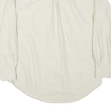 TOMMY HILFIGER Mens Beige Button Down Shirt S Cotton Casual Classic Long Sleeve
