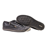 DIESEL Low Top Trainers Black Leather Mens UK 6.5