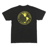 VANS Mens Black & Yellow Graphic T-Shirt M Short Sleeve Crew Neck National